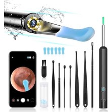 HBMB Store Kablosuz Wifi Kulak Temizleme Kamerası - Ios Uyumlu 1296P Hd LED Otoskop Kamera