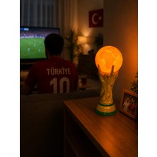 Root Made Dünya Kupası Dekoratif LED Lamba Maç Ambiyans Aydınlatma Taraftar Hediyesi Futbol Dekoru 25CM