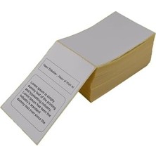 HBMB Store 100MM x 150MM 500 Adetlik Paketlerde Lamine Termal Z Katlama Kargo Etiketi – Yazıcı Uyumlu, Yüksek Kaliteli Gönderi Etiketi (1 Paket)