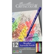 CretaColor Aqua Monolith 12 Renk Su ile Uyumlu Yoğun Pigmentli Kalem Seti