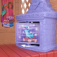 HBMB Store Mattel Karlar Ülkesi Minik Bebek Oyun Seti ve 10 Oyun Alanı, 3 Hayvan Dost, 8 Aksesuar, Birleştirilebilir Hikaye Alanları, JFG28