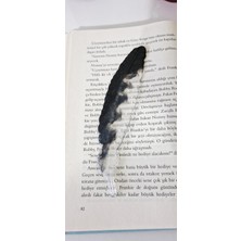 HBMB Store Siyah Tüy Şeklinde Kitap Ayracı, Dekoratif Tasarım