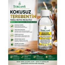 TERLANS Kokusuz Terebentin 100 ml | Yağlı Boya İnceltici | Kokusuz, Düşük Uçuculu Profesyonel Resim Malzemesi ve Atölye Kullanımı için