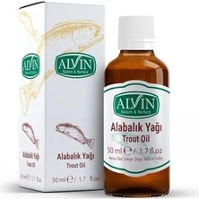 HBMB Store Alvin Alabalık Yağı, Doğal, 50 ml