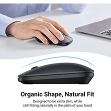 HBMB Store Kablosuz Fare, 2,4 Ghz USB Bağlantısı, Maks. 4000 Dpi, 18 Ay Pil Ömrü. Pc, Mac, Dizüstü Bilgisayar, Windows 11, 10, 8.1, 7, Macos, Linux ile Uyumlu (Siyah)
