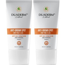 HBMB Store Duaderm Leke Karşıtı Yüz Güneş Kremi SPF50+, Vitamin C + Uva/uvb Korumalı, 50 ml (2 Paketi)