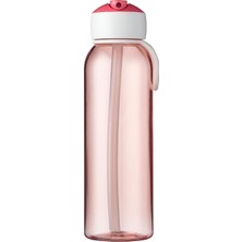 HBMB Store – Pipetli Içecek Şişesi Campus Flip-Up 500 ml Pembe – Çocuklar Için Pipetli Su Şişesi – Gazlı Asitlere Uygundur – Sızdırmaz