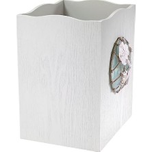 HBMB Store - Çöp Sepeti, Dekoratif Çöp Kovası, Plajdan Esinlenen Banyo Aksesuarları (Seaglass Koleksiyonu)