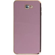 Uravas Store Newface Samsung Galaxy J7 Prime Kılıf Volet Silikon - Mor
