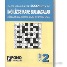 Fono Yayınları İngilizce Kare Bulmacalar 2 A1 Seviyesi Eğlenceli Öğrenme Yöntemi Kitap