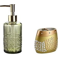 HBMB Store Sıvı Sabunluk ve Diş Fırçalık 2 Li Set,mozaik