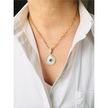 Devi Fashion Charm Nazar Boncuğu Göz Kolye 45 cm