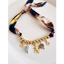 Devi Fashion Charm Kumaş Kolye Fular