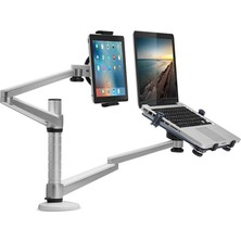 HBMB Store Notebook ve Tablet Stant, 10-16" Dizüstü Bilgisayar ve 4.7-12.9" Tablet 2 Hareketli Ayarlanabilir Kol, Ergonomik Dizüstü Bilgisayar Standı Oa-9x (Oa-9x)