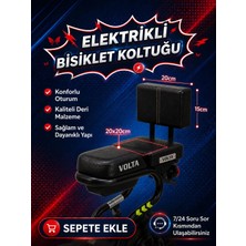 Işıklı Toplar Dükkanı Volta Vsm Sırt Daymalı Arka Deri Koltuk, Elektrikli Bisiklet Deri Koltuk, Motosiklet Deri Koltuk, Arka Sele Çocuk Deri Koltuk Seti