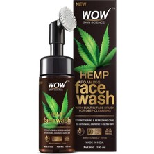 HBMB Store Wow Skin Hemp Yüz Temizleme Köpüğü-Güçlendirici Yenileyici Canlandırıcı Yüzde Doksan Sekiz Doğal Içerik 150ML