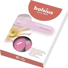 HBMB Store Kokulu Tealight Mum, Manolya Kokulu, Pembe Renkli, 6'lı Paket, 4 Saatlik Yanma Süresi - Ev Mumu - Iç Dekorasyon - Doğal Özler - Doğal Vegan Içerir - Yağı Içermez