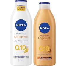 HBMB Store Q10 Sıkılaştırıcı Vücut Losyonu 250ML ve Kademeli Bronzlaştırıcı 200ML, Nemlendirici, C Vitamini