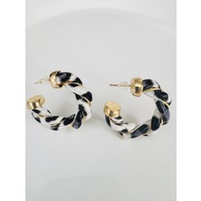 Devi Fashion Deri Leopar Halka Küpe 4 cm