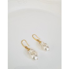 Devi Fashion Barok Inci Küpe 5 cm