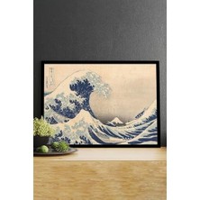 HBMB Store (PSTER14615) Dalga - Wave - Katsushika Hokusai Sanatsal Çerçeveli Tablo 50 x 70