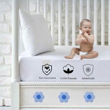 HBMB Store %100 Pamuk Sıvı Geçirmez Bebek ve Çocuk Alezi, Yatak ve Beşik Yatağa Uygun Alez (70 x 140)