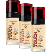 HBMB Store Moisture Foundation No: 102 - Hyaluronik Asitli Nemlendirici Fondöten Spf 20-30 ml (3 Paketi)