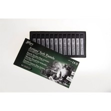 Mungyo 12 Li Gri Tonlar Pastel Boya Mpv-12 G Sanatsal Malzemeler Özellikli Set