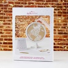 HBMB Store Aspen Düğün Konuk Defteri Alternatifi - Maceramız Küre Çerçeve Hatıra Başlıyor (22101NA), Siyah