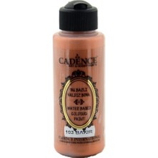 Cadence Su Bazlı Yaldız 103 Bakır Renkli Metalik Dokulu Boya 120 ml Dekoratif Amaçlı