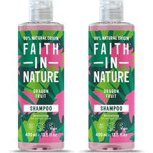 HBMB Store Faıth In Nature%99 Doğal Besleyici Şampuan Tüm Saç Tipleri Için (Ejder Meyvesi, 400 Ml) (2 Paketi)