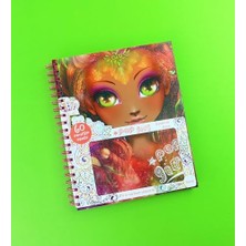 HBMB Store Pop Boyama Kitabı – 60 Sayfa Spiral Defter – Karakter ve Mandala Desenli Boyama Kitabı