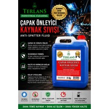 Terlans Çapak Önleyici Kaynak Sıvısı 5 Kg | Silikonsuz Anti Spatter Welding Fluid | Kaynak Çapak ve Cüruf Önleyici | Su Bazlı Profesyonel Kaynak Koruma Sıvısı