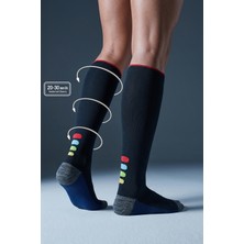 Gowith Taban Altı Havlulu Dikişşiz Diz Boyu 20-30 mm Hg Basınçlı Kompresyon Çorap 3595