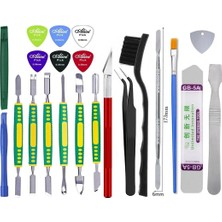 MHM Çok Amaçlı Bilgisayar Tv Notebook Laptop Tablet Telefon Yardımcı Sökme Açma Aparatı Metal Plastik Çok Parçalı Onarım Aletleri Kiti ST46