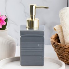 HBMB Store 3206 Seramik Sıvı Sabunluk - Tezgah Üstü Banyo Mutfak Lavabo Sabunluğu - 275 cc