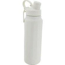 HBMB Store Matara Profesyonel 304 Paslanmaz Çelik ve Soğuk Çay Kahve Pipet Opsiyonlu 950ML Termos Suluk Gezi Piknik Için Ev Iş Okul Spor Kullanımı Soğuk Su Içecek Termosu TRM1L (Beyaz)