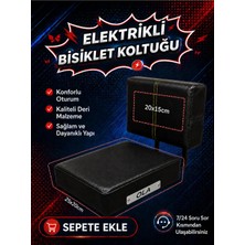Işıklı Toplar Dükkanı Ola Elektrikli Bisiklet Arka Deri Koltuk, Motosiklet Deri Koltuk, Arka Sele Çocuk Deri Koltuk Seti