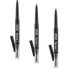 HBMB Store Angled Brow Fırça Başlıklı & Asansörlü Ucu Açılı Kaş Kalemi (3 Paketi)