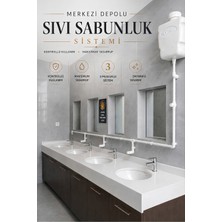 Hilal Kimya 10 Lt Butonlu 3  Musluklu Merkezi Sistem Depolu Sıvı Sabunluk