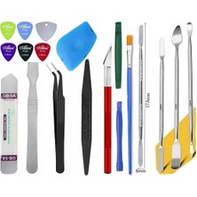MHM Çok Amaçlı Bilgisayar Tv Notebook Laptop Tablet Telefon Yardımcı Sökme Açma Aparatı Metal Plastik Çok Parçalı Onarım Aletleri Kiti ST34