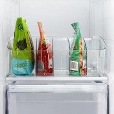 HBMB Store Freezeup Dondurucu Kutusu 30.5 Cm, Bpa Içermeyen Buzdolabı Düzenleyici, Ayarlanabilir Bölücüler