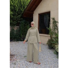 Moda Aksa 6043 Palazzo Arabik Takım Mint
