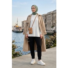 Sefa Merve Beli Lastikli Pantolon 71125-08 Lacivert