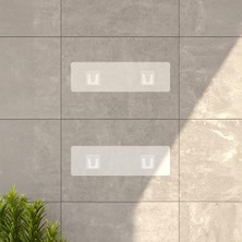 HBMB Store 2'li Set Siyah Yapışkanlı Banyo Duş Rafı - 27X12 cm Matkapsız Montaj Şampuanlık ve Mutfak Baharatlık Organizeri