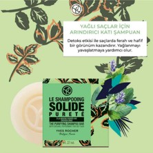 Yves Rocher Yağlı Saçlar Için Arındırıcı Katı Şampuan 60 gr Organik Nane Özlü Ferahlatıcı Vegan Doğa Dostu