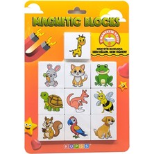 HBMB Store Efe'nin Hayvanat Bahçesi Seri-1 / Manyetik Blok- Magnet 20 Hayvan Figürü
