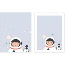 HBMB Store Meraklı Minik Astronot, A4 Poster (GGK-PH015)