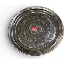 Emrullah Çelik Gri Yuvarlak Sini 35 cm