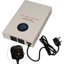 Xtechnx Powermaster SLIM-1500 Otomatik 1500 Watt Kombi Voltaj Regülatörü (Uk Soket)